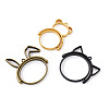 Alloy Open Back Bezel Pendants(Rotatable) PALLOY-TA0001-01-6
