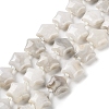 Natural White Crazy Agate Beads Strands G-NH0005-019-1
