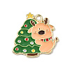 Christmas Alloy Enamel Pendants AL-CBA5CD4-02G-01-1