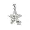 Brass Micro Pave Cubic Zirconia Pendants KK-Z134-18P-02-1