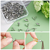DICOSMETIC 100Pcs 304 Stainless Steel Pinch Bails STAS-DC0010-49-4