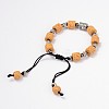 Lava Rock Beaded Bracelets BJEW-D325-06-1