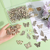 SUNNYCLUE DIY Hollow Butterfly Dangle Earrings Making Kit DIY-SC0024-05-3