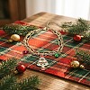 Christmas 304 Stainless Steel Enamel Charm 2-Strand Bracelets WGD65DE-01-1