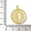 Brass Micro Pave Clear Cubic Zirconia Pendants KK-U046-08G-3