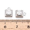 Brass Micro Pave Cubic Zirconia Pendants KK-T071-46P-3
