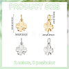 16Pcs 2 Colors Brass Charms KK-LP0001-52-2