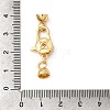 Brass Micro Pave Cubic Zirconia Lobster Claw Clasps KK-U059-51G-3