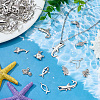 96Pcs 12 Styles Tibetan Style Zinc Alloy Pendants TIBEP-ME0001-15-5