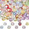 160Pcs 8 Colors Plating Acrylic Beads OACR-SP0001-26-1
