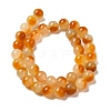 Natural Dyed White Jade Beads Strands G-M402-C04-23-2