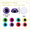 32Pcs 8 Colors Glass Craft Doll Eye DIY-PH0030-11-2