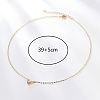 Golden Brass Heart Pendant Necklace for Women WZ0134-2-1-2