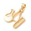 Brass Pendants KK-CBA0009-04G-2