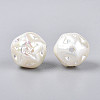 UV Plating Opaque Acrylic Beads SACR-T020-04-2