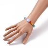 Rainbow Kids Stretch Bracelets BJEW-JB05781-3