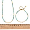 Natural Amazonite & Natural Cultured Freshwater Pearl Bead Bracelets & Necklaces Sets SJEW-JS01386-5