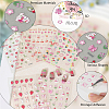 5Pcs 5 Style PET Plastic Decorative Sticker MRMJ-SP0001-25-4