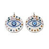 Alloy Rhinestone Pendants FIND-B051-07P-1