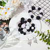 48Pcs 8 Styles Resin Rhinestone Beads RESI-SC003-43-4