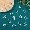 54Pcs 9 Style Alloy Resin Pendants FIND-PH0006-15-5