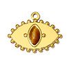 304 Stainless Steel with Cat Eye Pendants GL-OY001-01G-1