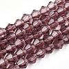 Bicone Glass Beads Strands EGLA-P016-4mm-03-1