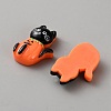 Halloween Opaque Resin Cabochons RESI-B029-02-2