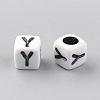 Opaque Acrylic Beads LS-SACR-Q188-02Y-2