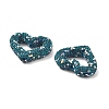 Heart Shape Polymer Clay Rhinestone Beads CLAY-NH0001-09B-5