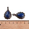 Dyed Natural Lapis Lazuli Teardrop Pendants G-K363-01R-04-3