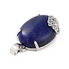 Natural Lapis Lazuli Pendants G-C235-03N-RS-4