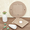 Round & Square MDF Wood Boards TOOL-WH0053-08-5
