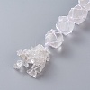 Natural Quartz Crystal Car Hanging Decorations HJEW-O002-08-2