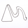 304 Stainless Steel Rope Chain Necklaces NJEW-L426-01-2