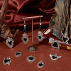 16Pcs 8 Styles Alloy Pendants ENAM-UN0001-10-3