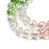 Electroplate Glass Beads Strands EGLA-D300-06-8mm-11-3