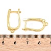 Brass Micro Pave Cubic Zirconia Hoop Earring Findings CU-CBAB5B4-03G-3