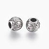 316 Surgical Stainless Steel European Beads STAS-F195-128P-08-2