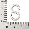 304 Stainless Steel S Shaped Carabiner STAS-P358-01D-P-3