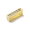 Brass Micro Pave Cubic Zirconia Beads KK-H487-25G-09-2