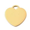 Valentine's Day 304 Stainless Steel Pendants SA-E001-13G-1