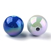 Two Tone UV Plating Opaque Acrylic Beads OACR-K005-07-3