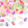 80Pcs 2 Styles Opaque Acrylic Beads OACR-TA0004-90-3