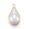 ABS Plastic Imitation Pearl Pendants KK-T039-22G-3