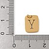 304 Stainless Steel Charms LS-STAS-R001-01G-Y-3