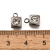 201 Stainless Steel Charms STAS-F311-06P-04-3