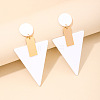 Alloy Acrylic Dangle Stud Earrings FS-WGB5909-02-2