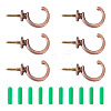 16Pcs 2 Style Zinc Alloy Hook Hanger FIND-SW0001-04R-1