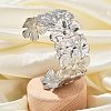 304 Stainless Steel Cuff Bangles for Women BJEW-B108-08P-1